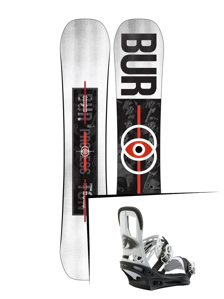 Set: Burton Process Flying V Wide 2019 + Burton Cartel all eyez - Bild 1