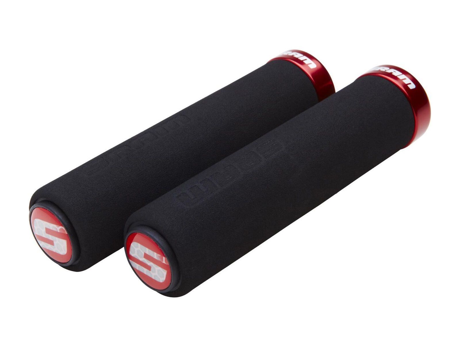 SRAM Locking Grips Foam, black/red clamp - Bild 1