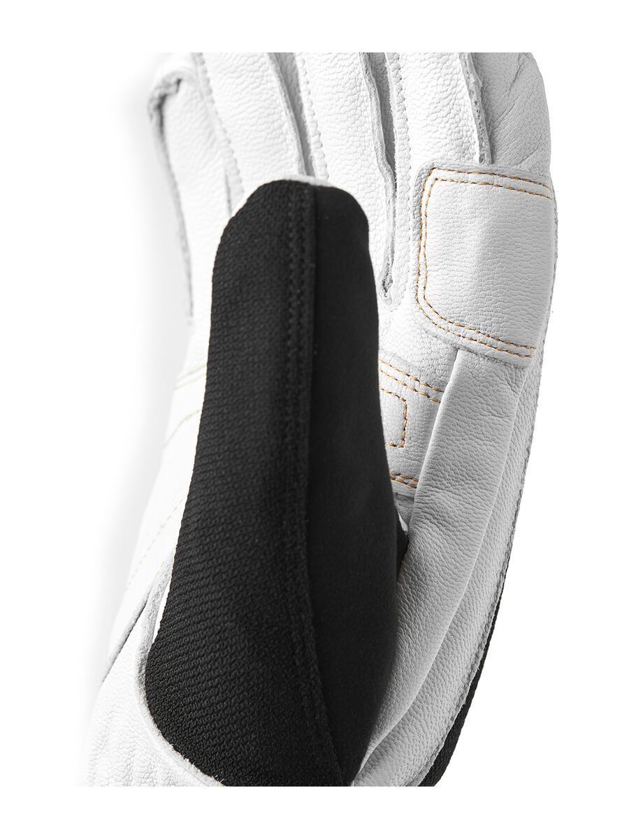 Hestra Army Leather Gore-Tex Short 5 Finger, black/offwhite - Bild 4
