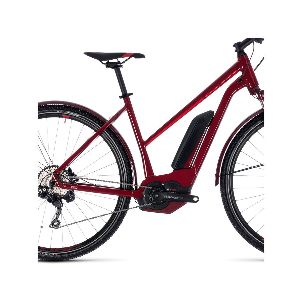 Cube Cross Hybrid Pro Allroad 500 Trapeze, darkred´n´red - Bild 4