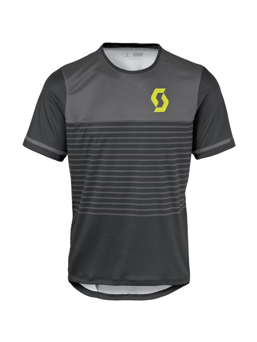 Scott Trail Flow s/sl Shirt, black/sulphur yellow - Bild 1