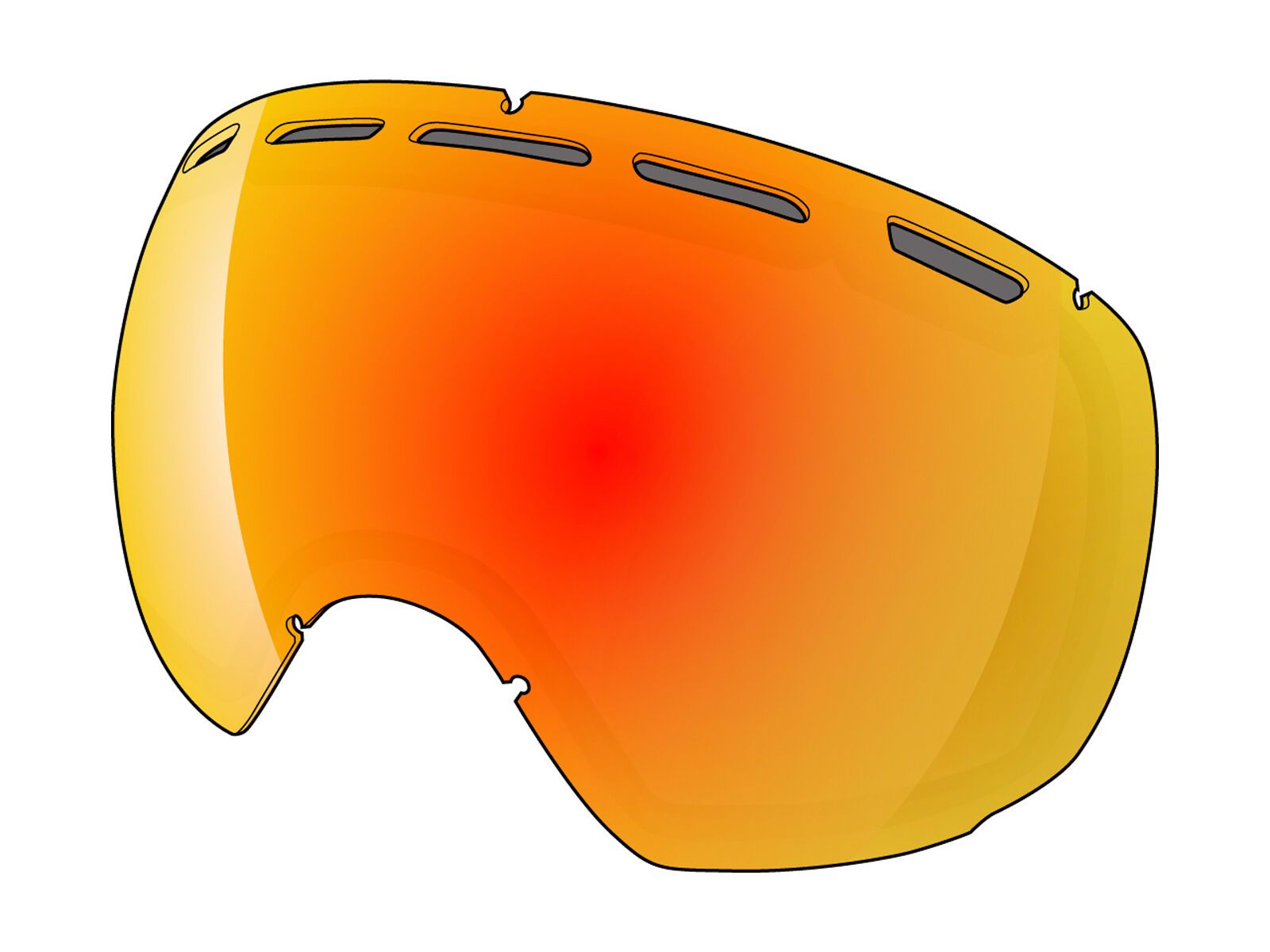 Shred Smartefy inkl. Wechselscheibe, dark fader rust/Lens: stealth reflect smoke - Bild 2