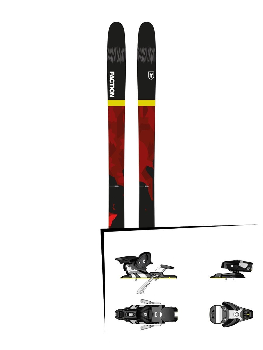 Set: Faction Prodigy 1.0 2018 + Salomon STH2 WTR 13 black/white - Bild 1