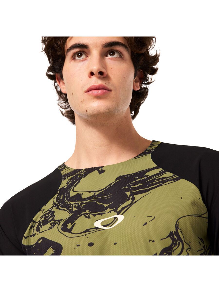 Oakley Seeker Airline SS Jersey, duality swirl green/black - Bild 8