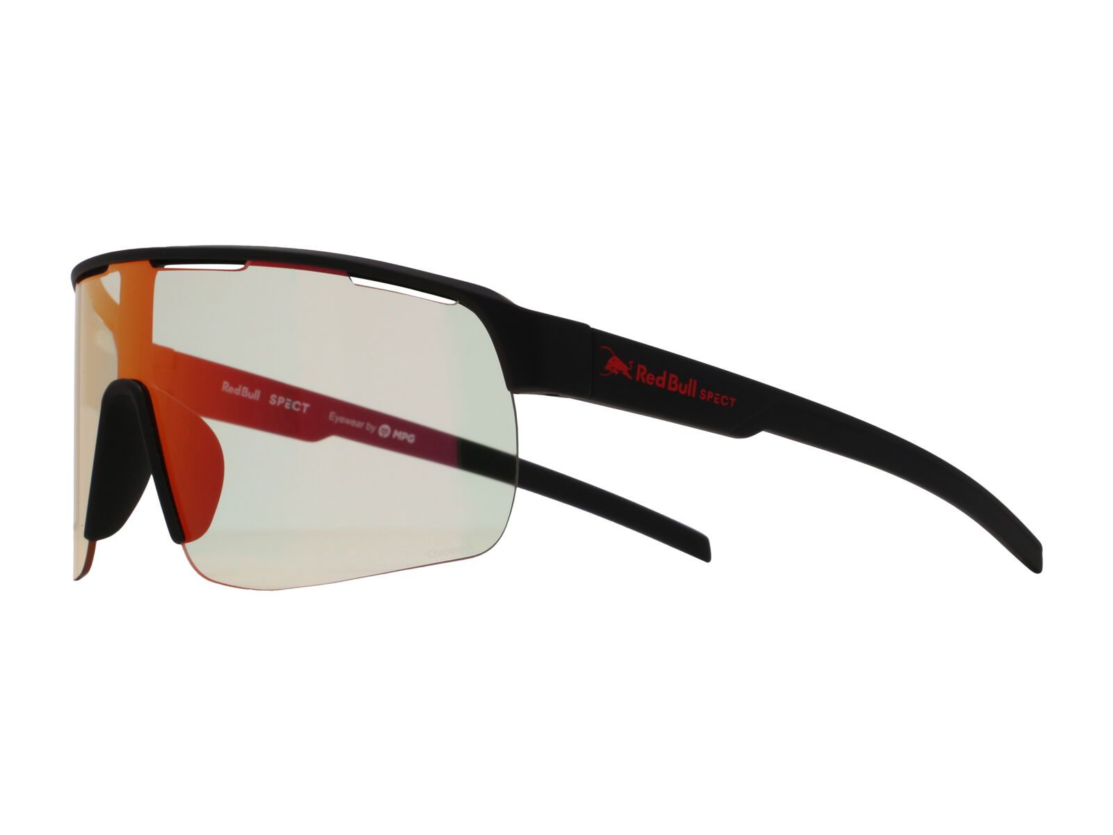 Red Bull Spect Eyewear Dakota, Photochromic/Red Mirror / soft touch black - Bild 5