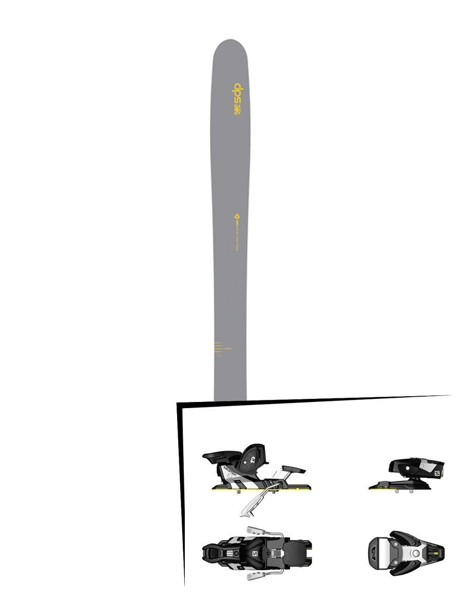 DPS Skis Set: Wailer 112 RPC Hybrid 2016 + Salomon STH2 WTR 13 - Bild 1