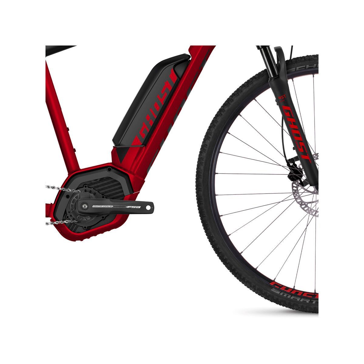 Ghost Hybride Square Cross B4.9 AL, riot red/night black - Bild 3