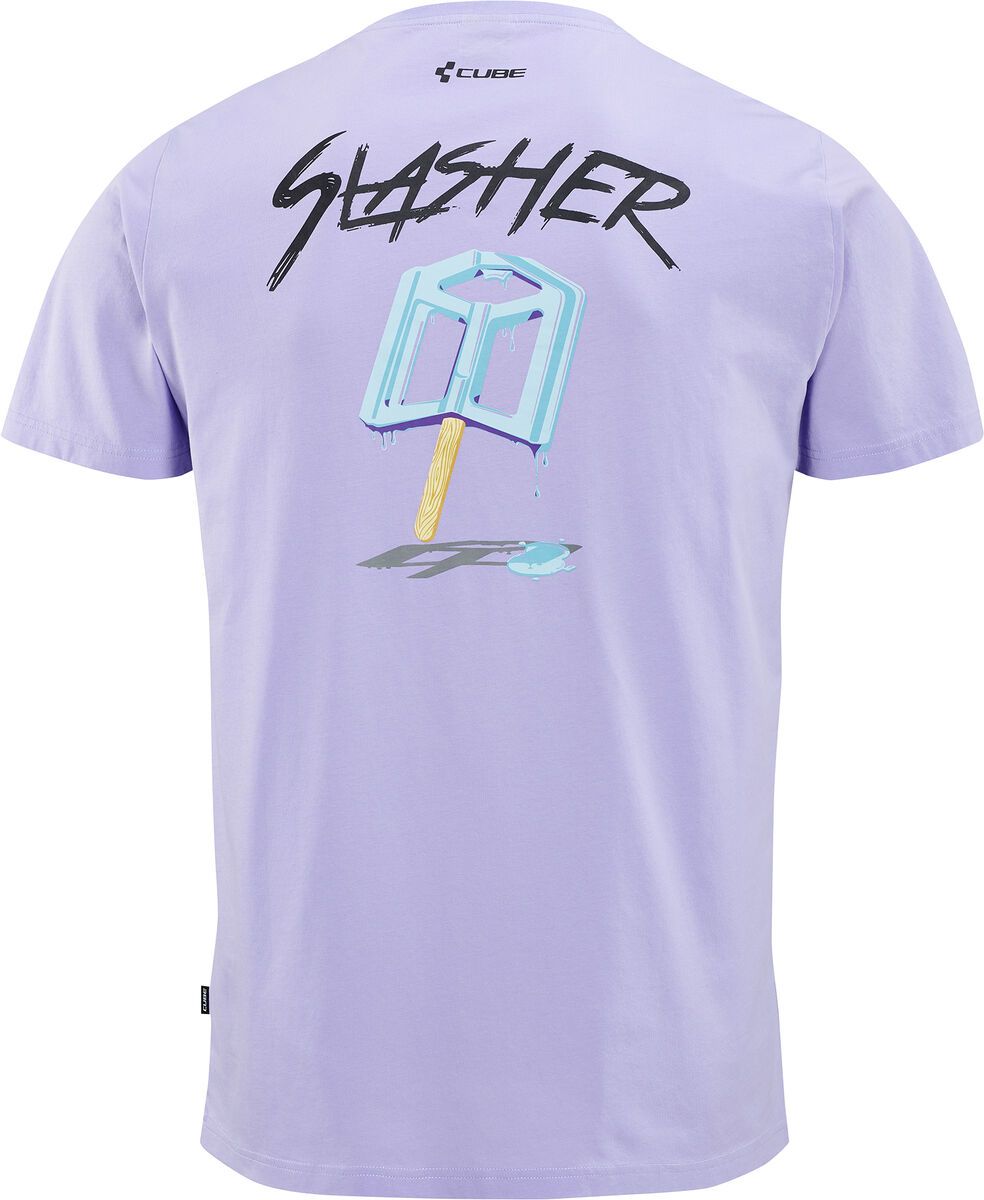 Cube Organic T-Shirt Gravity-Fit Slasher, violet - Bild 2