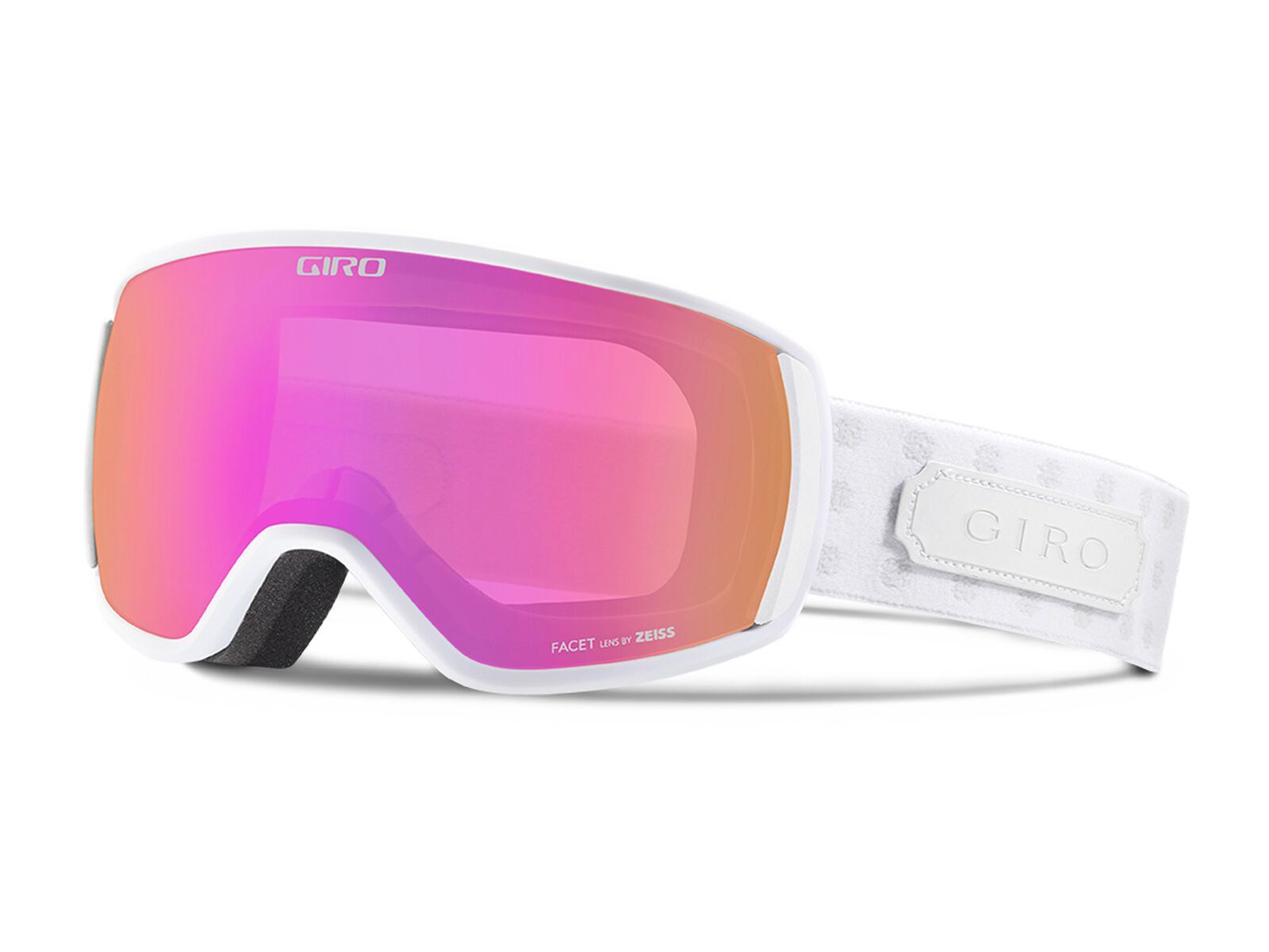 Giro Facet, white cross stitch, amber pink - Bild 1