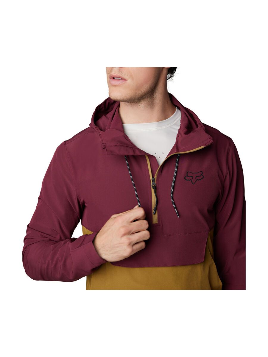 Fox Ranger Wind Pullover, dark maroon - Bild 4