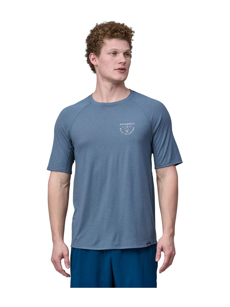 Patagonia Men's Capilene Cool Trail Graphic Shirt, forge mark crest: utility blue - Bild 2