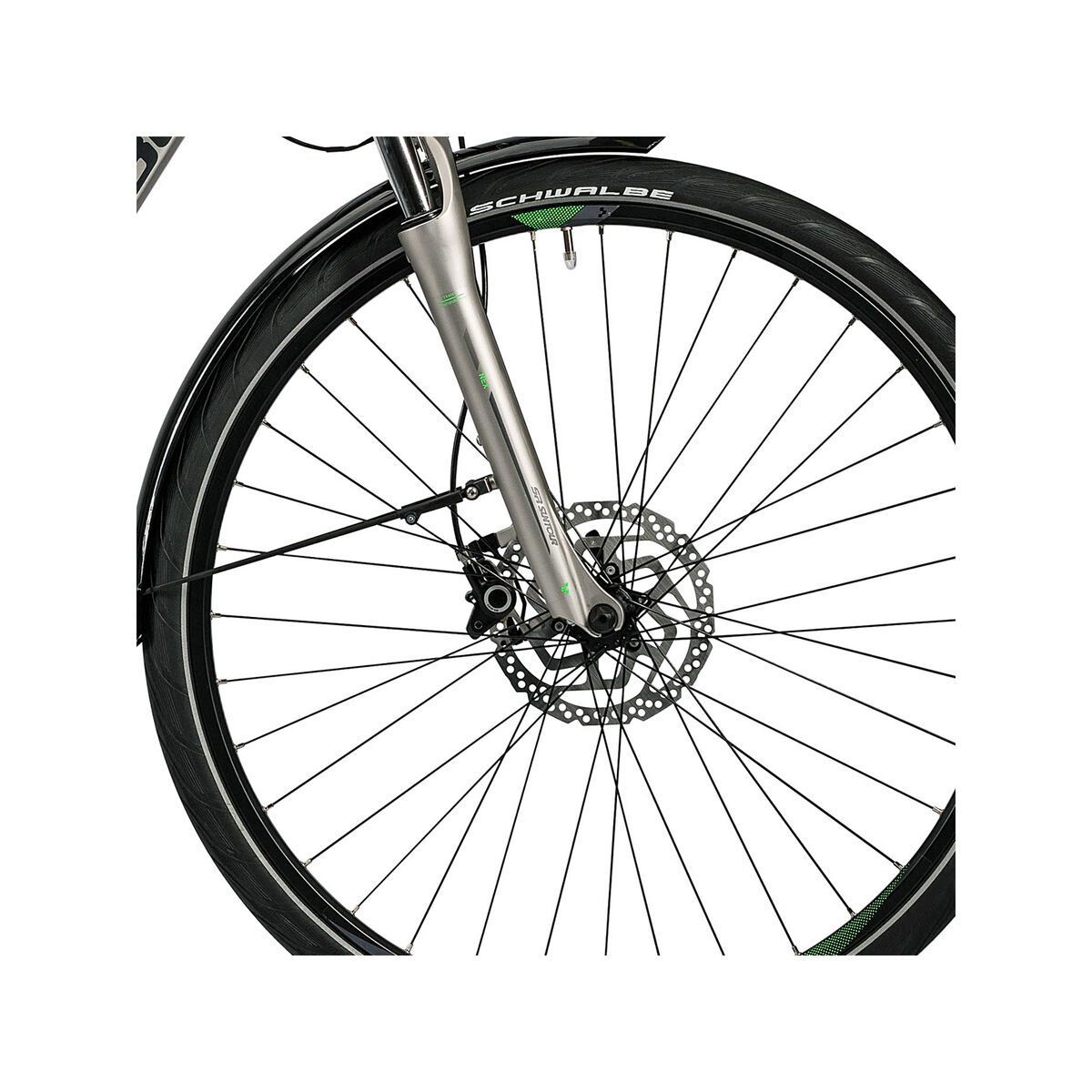 Cube Touring Hybrid Pro 400 Easy Entry, silver´n´flashgreen - Bild 2