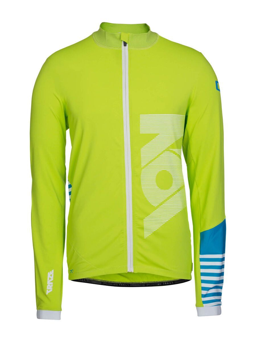 ION Bike Tee Zip LS Crest, lime punch - Bild 1
