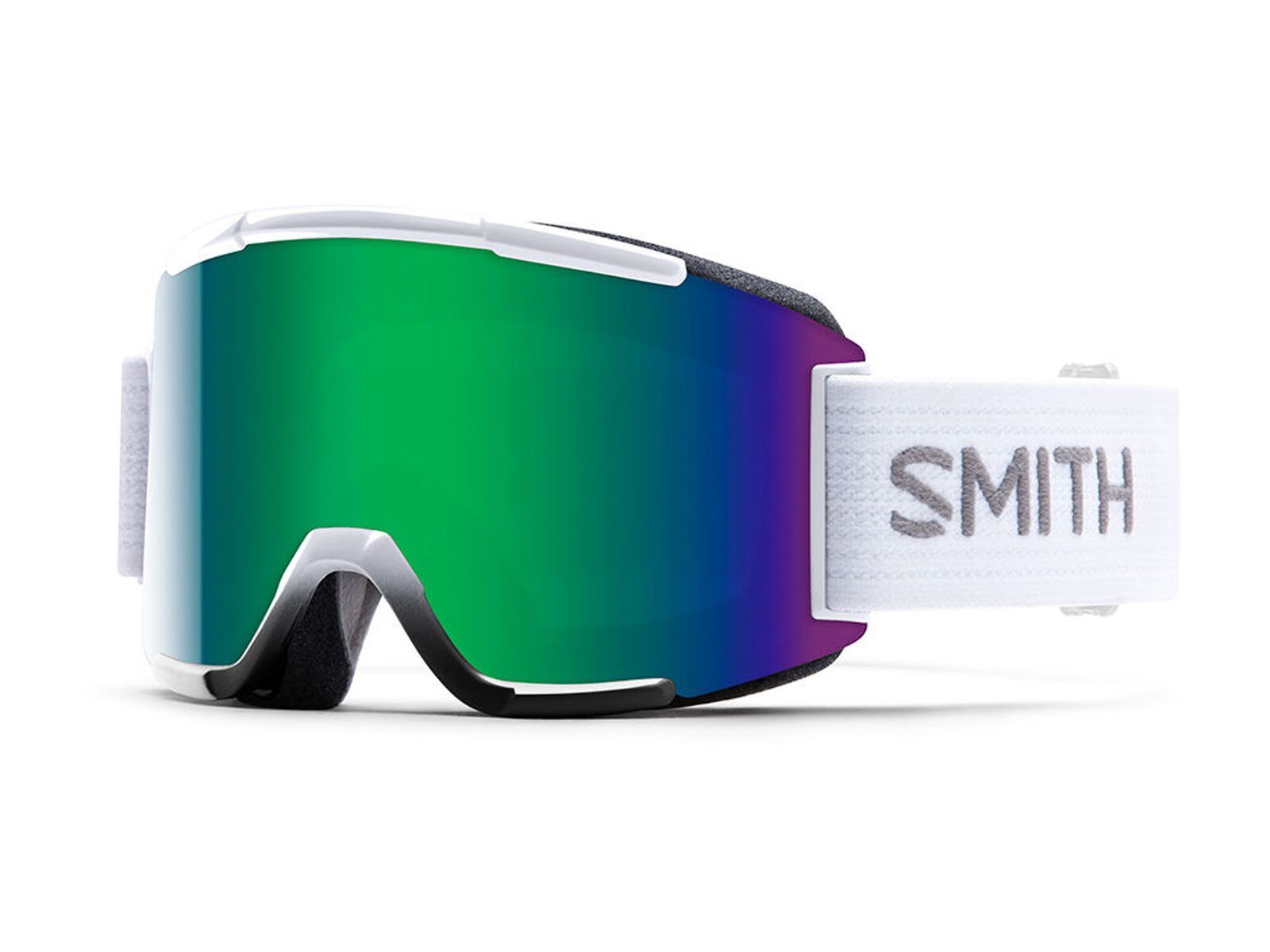 Smith Squad + Spare Lens, white/green sol-x mirror - Bild 1