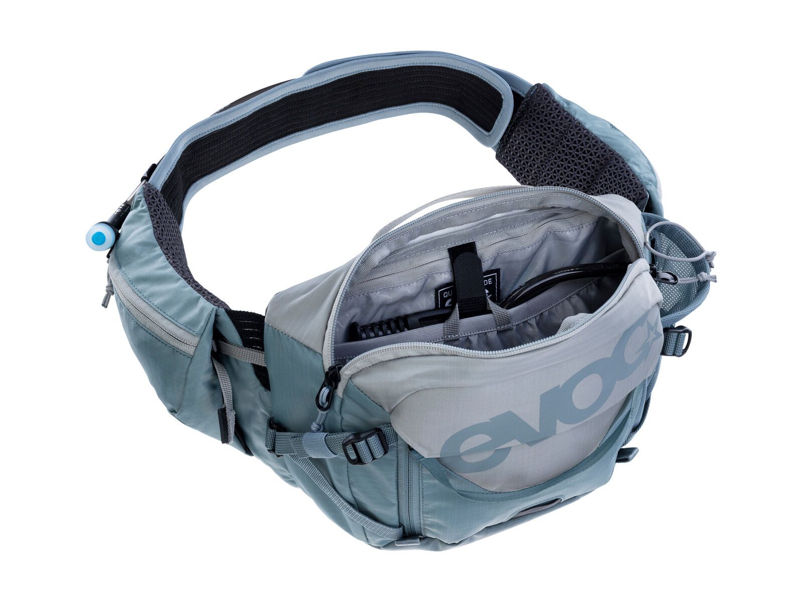 Evoc Hip Pack Pro 3 + Hydration Bladder 1,5, stone/steel - Bild 5