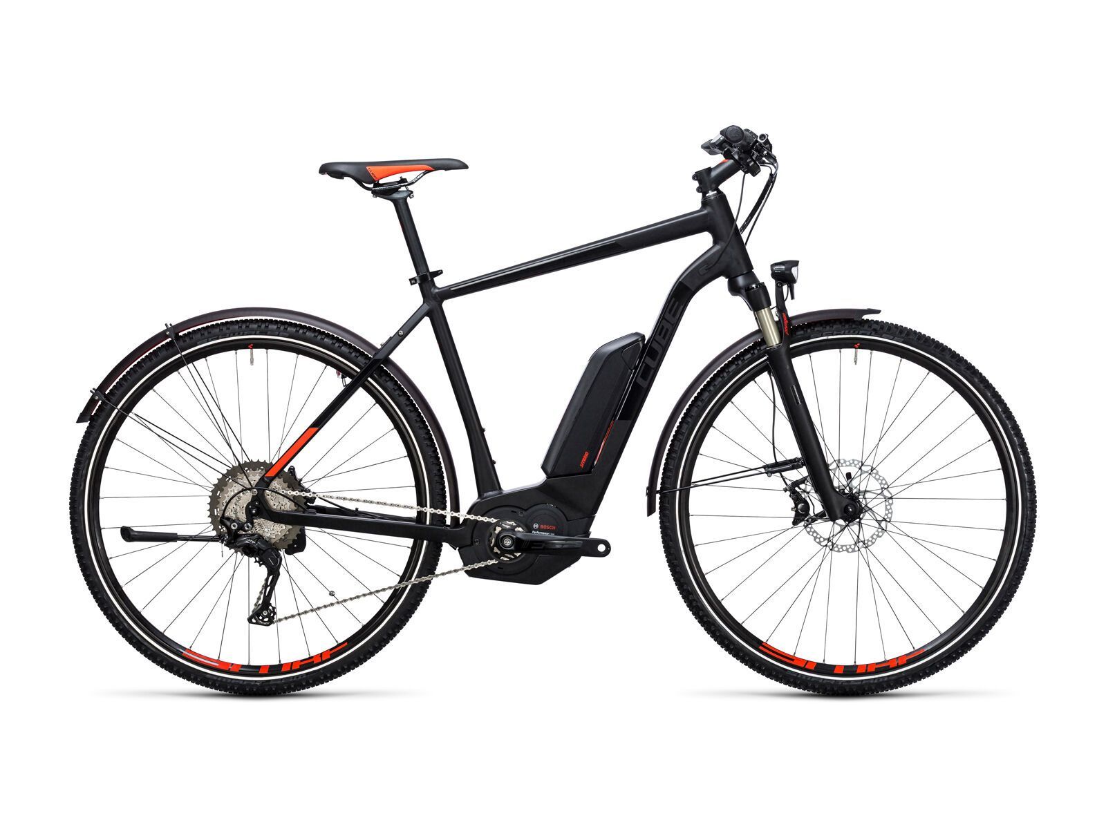 Cube Cross Hybrid SL Allroad 500, black´n´flashred - Bild 1