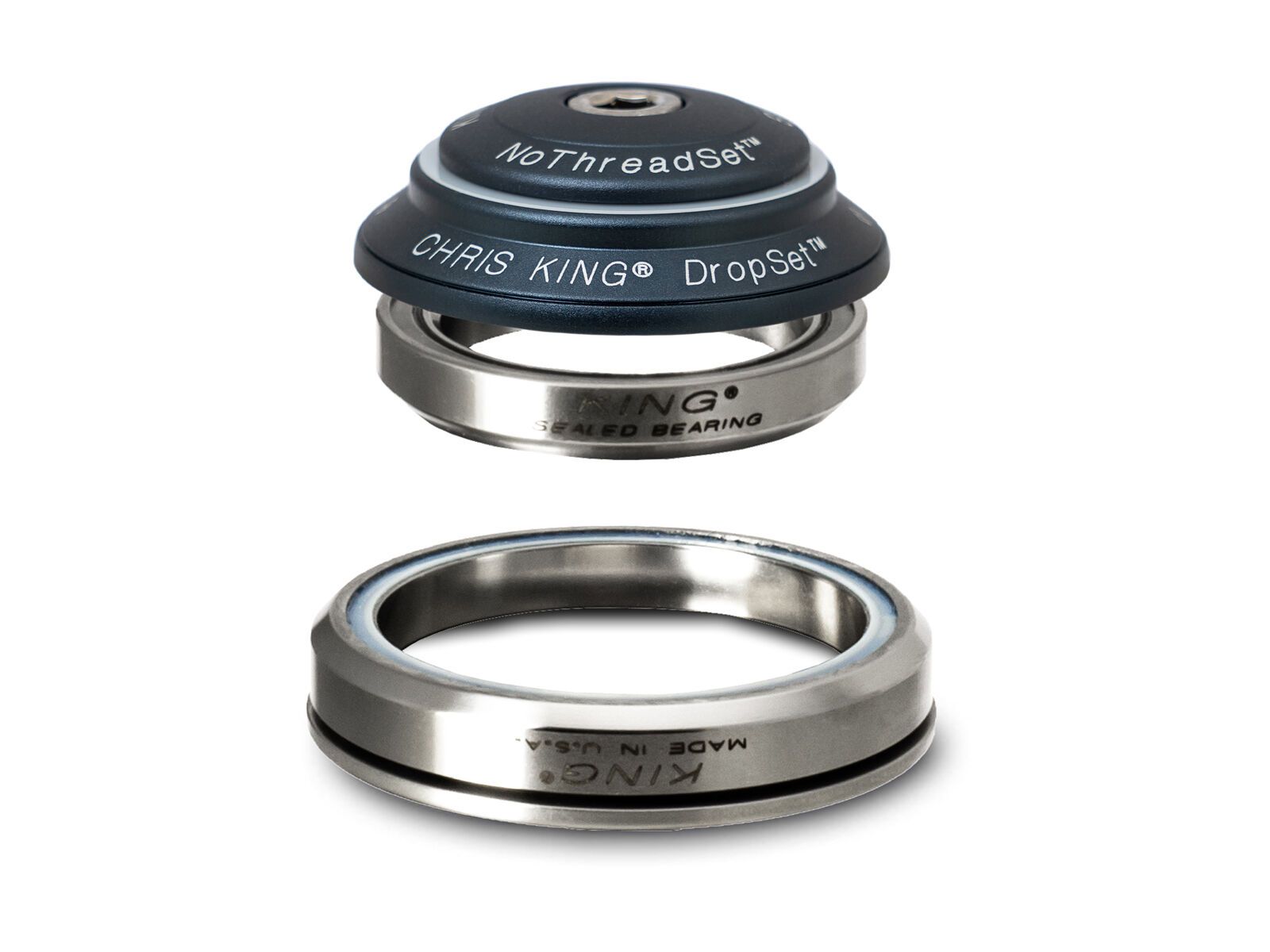 Chris King DropSet 2 - IS42/28.6 | IS52/40 - Edelstahl, matte midnight - Bild 1