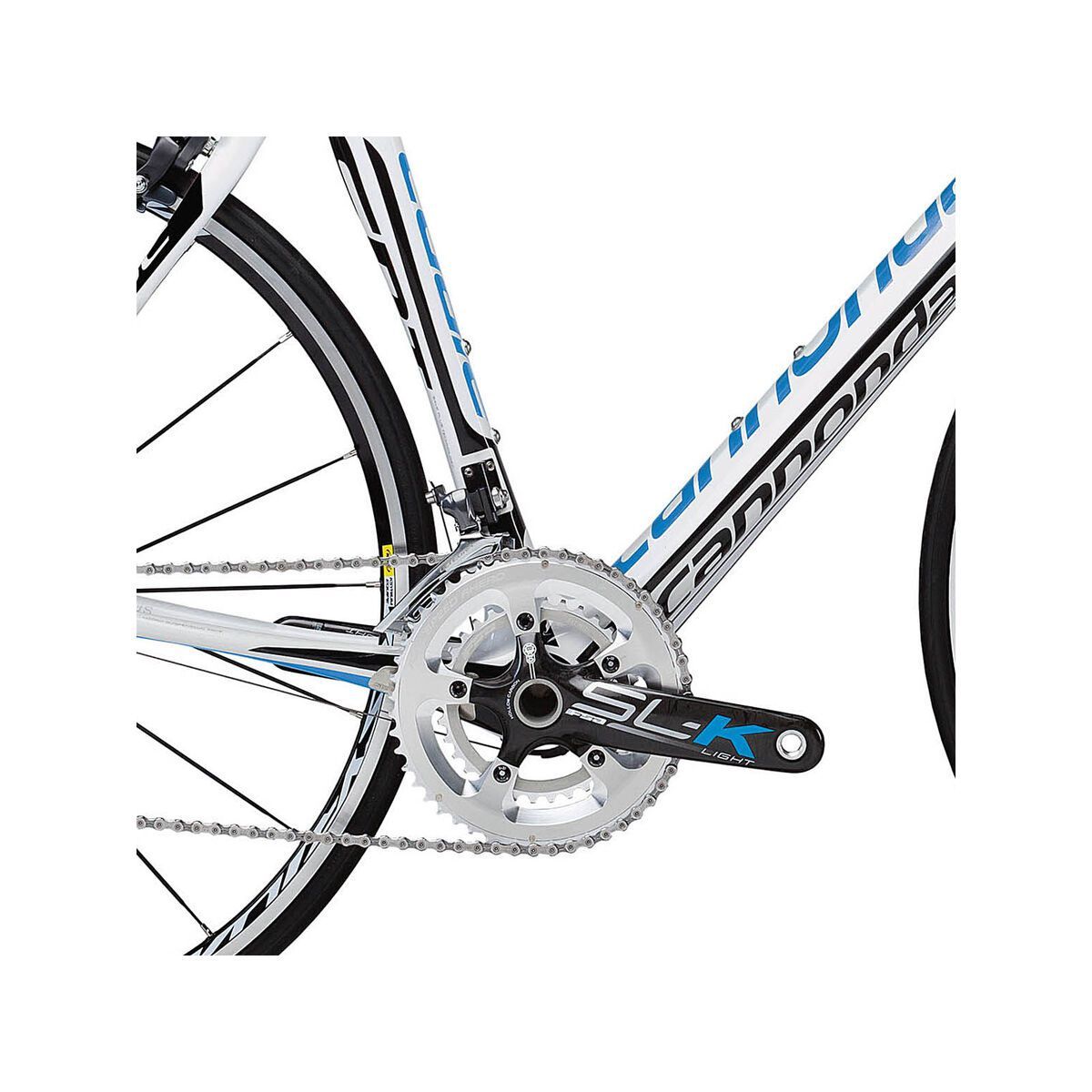 Cannondale Synapse Hi-Mod 3 Ultegra Compact, magnesium white w/ jet black and ultra blue accents gloss - Bild 2