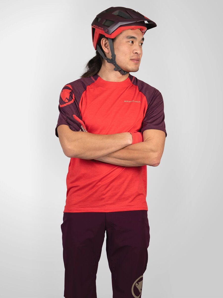 Endura SingleTrack Kurzarmtrikot, granatapfel - Bild 4