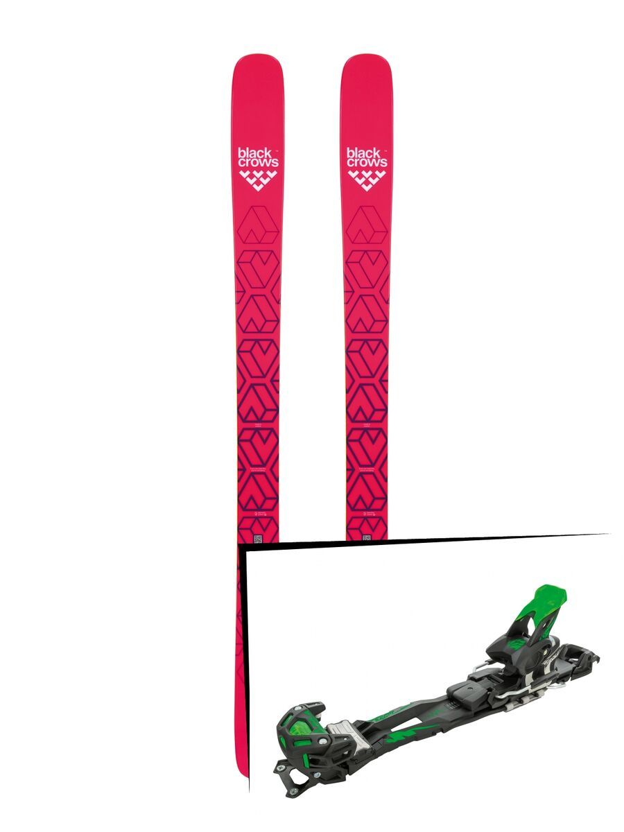 Set: Black Crows Camox Birdie 2019 + Tyrolia Adrenalin 16 solid black flash green - Bild 1