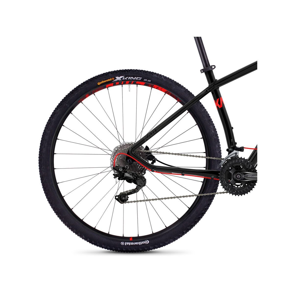 Ghost Kato 6.9 AL, night black/titanium gray/neon red - Bild 4