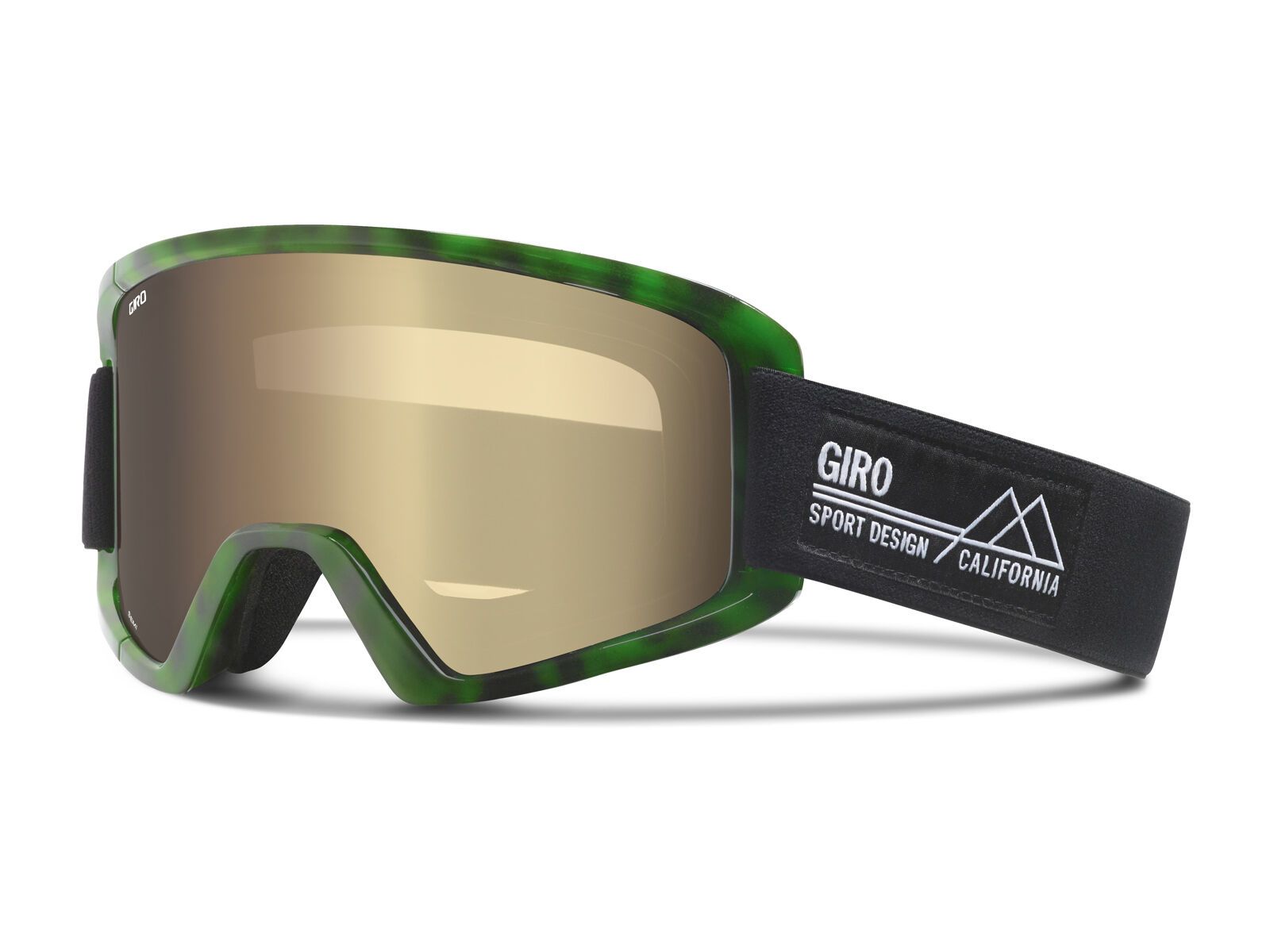 Giro Semi + Spare Lens, green tortoise/amber gold+yellow - Bild 1