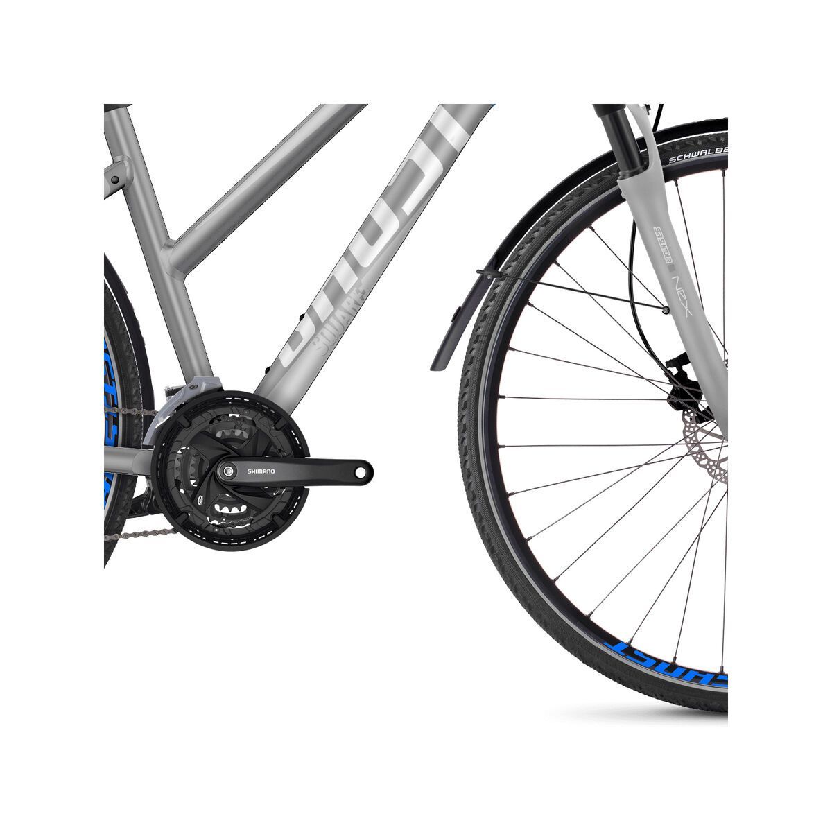 Ghost Square Cross X 3.8 W AL, palladium silver/iridium silver/vibrant blue - Bild 3