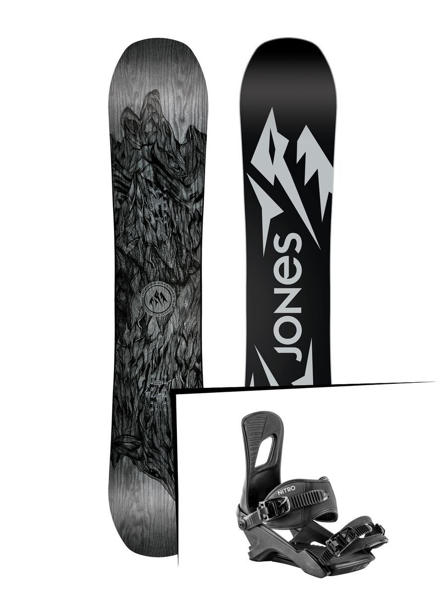 Set: Jones Ultra Mountain Twin 2019 + Nitro Rambler dark night - Bild 1