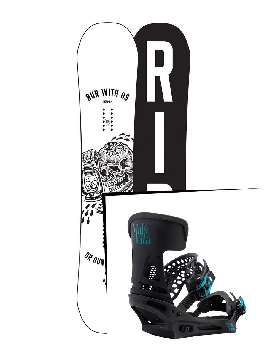 Set: Ride Burnout 2017 + Burton Malavita (1712846S) - Bild 1