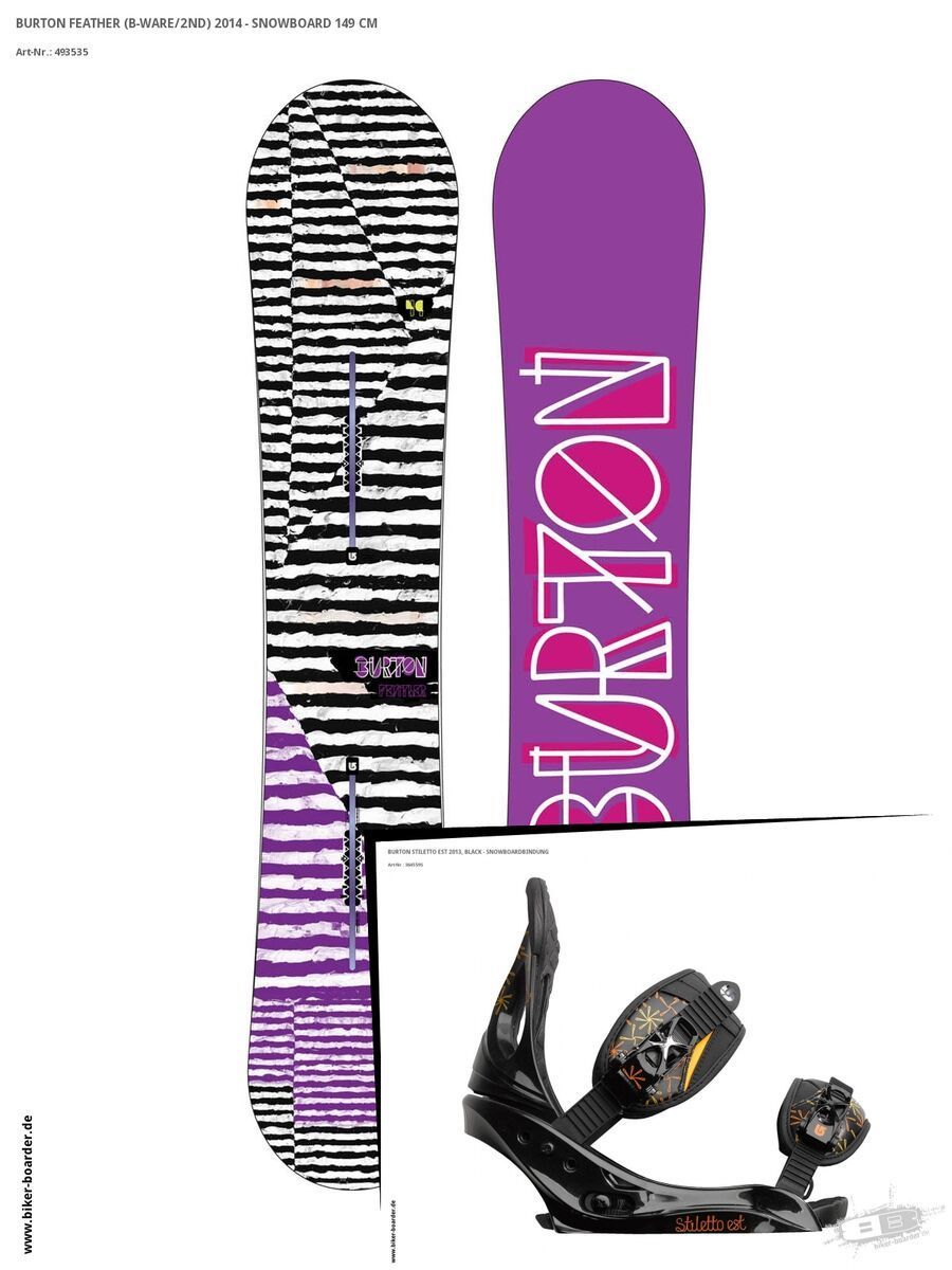 Set: Burton Feather  +  Stiletto EST (364559S) - Bild 1