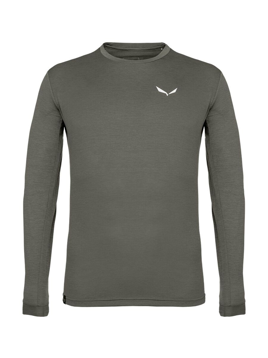 Salewa Puez Melange Dry’Ton Langarm Tee Herren, faded green melange - Bild 1