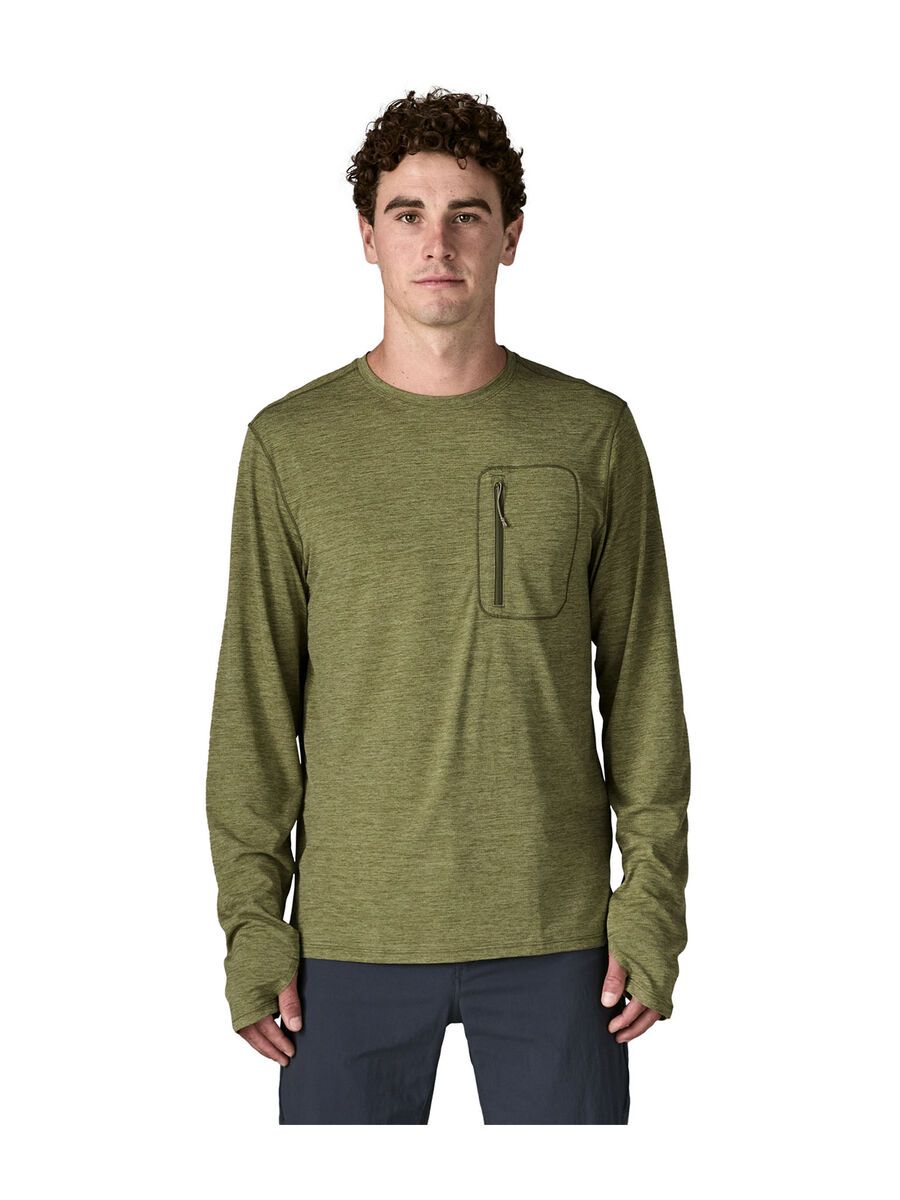 Patagonia Men's Long-Sleeved Capilene Cool Sun Shirt, caper green/buckhorn green x-dye - Bild 3