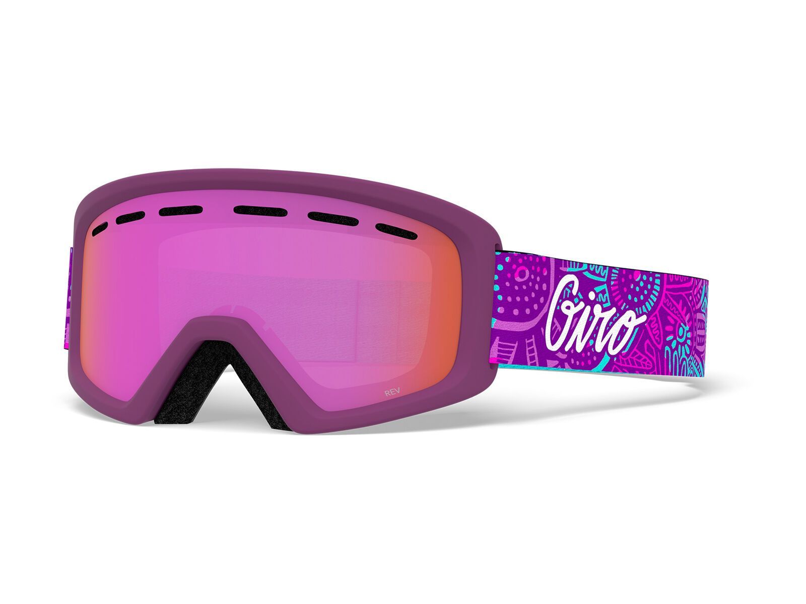 Giro Rev, psych blossom/Lens: amber pink - Bild 1