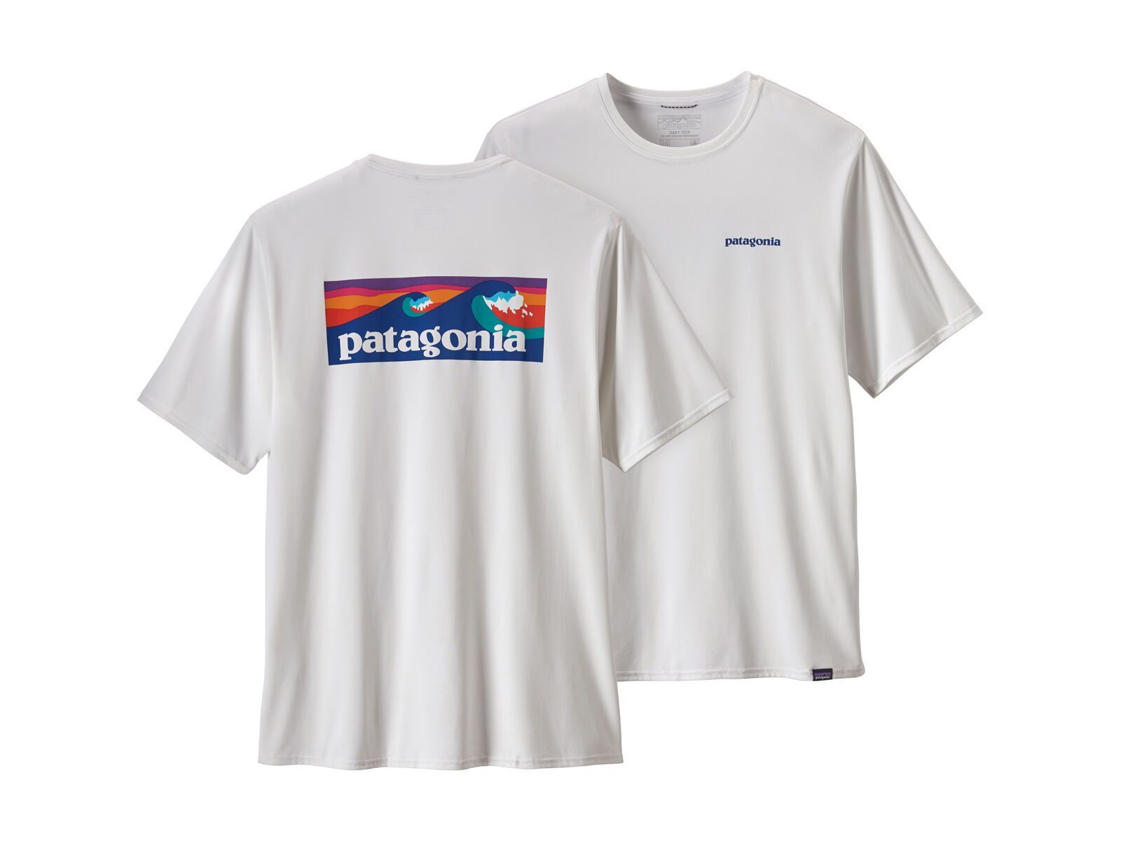Patagonia Men's Capilene Cool Daily Graphic Shirt Boardshort Logo, white - Bild 1