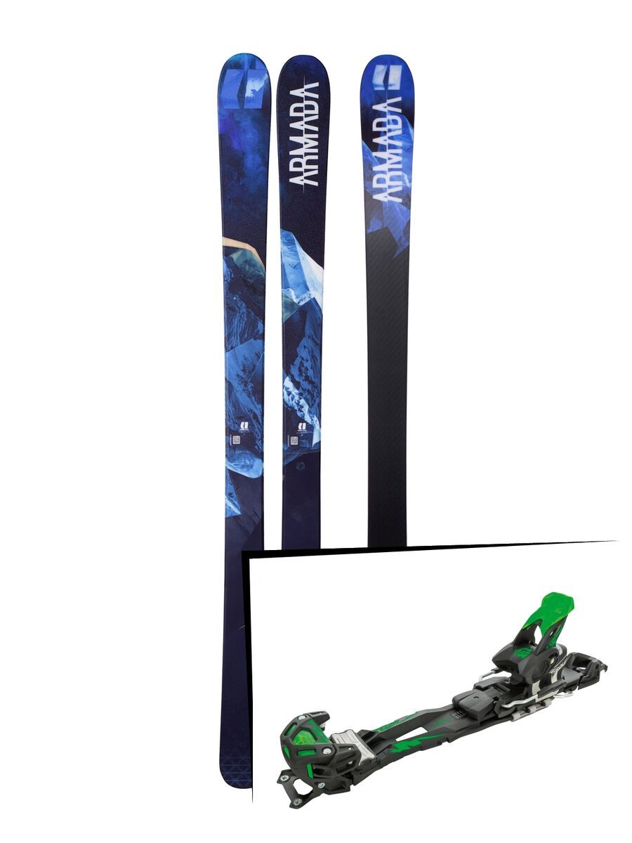 Set: Armada Invictus 95 2018 + Tyrolia Adrenalin 16 solid black flash green - Bild 1