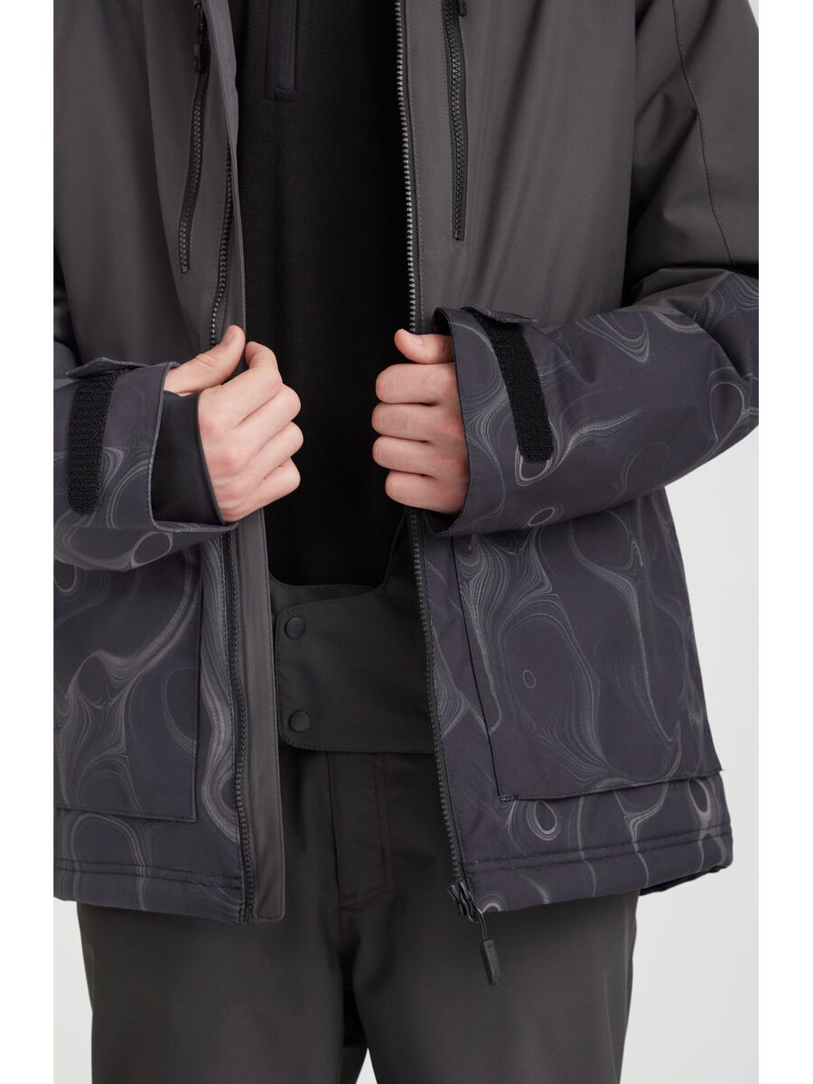 O’Neill Texture Jacket, black out colour block - Bild 6