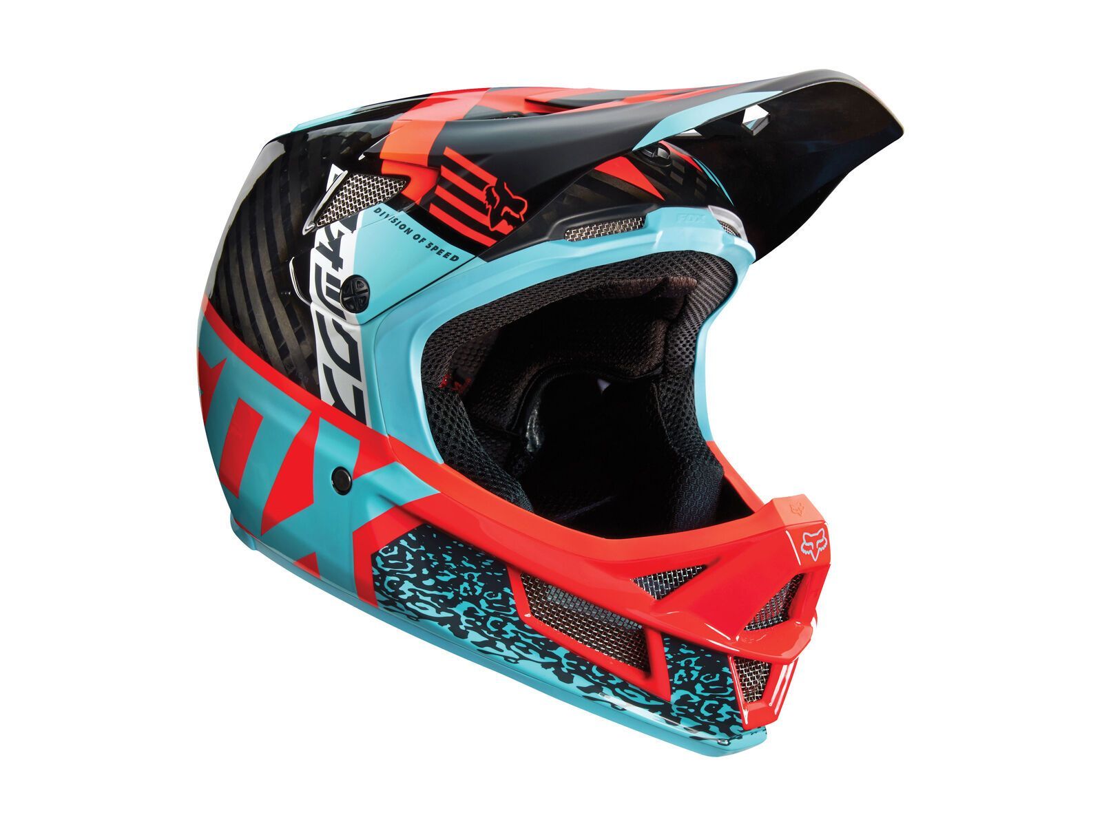 Fox Rampage Pro Carbon Helmet, aqua - Bild 1