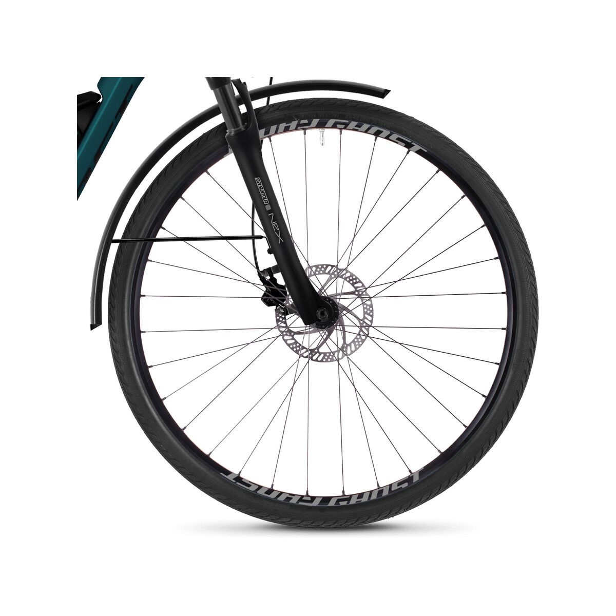 Ghost Hybride Square Trekking B2.8 AL, teal blue/night black/palladium silver - Bild 2