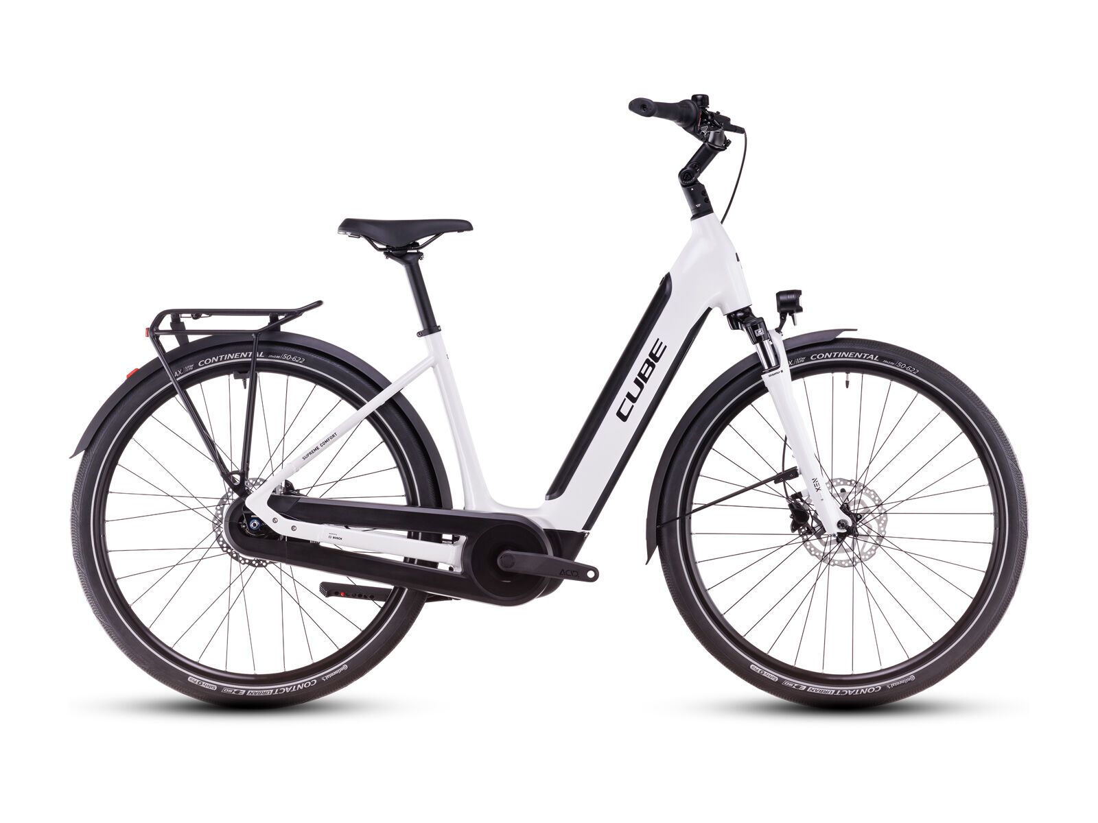 Cube Supreme Hybrid Comfort One 500 Easy Entry 28, metallicwhite´n´black - Bild 1