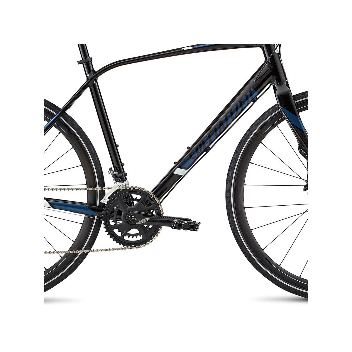 Specialized Sirrus Elite, tarmac black/cobra blue/baby blue reflective - Bild 3