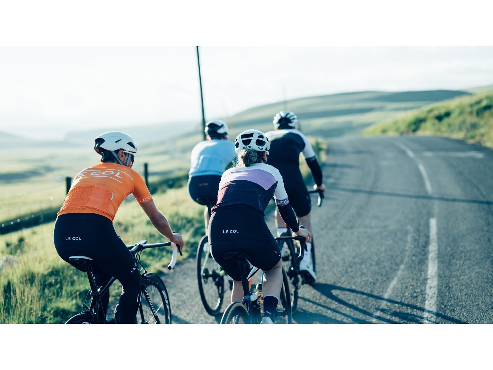 Le Col Womens Sport Tricolour Long Sleeve Jersey, purple/orchid/white - Bild 14