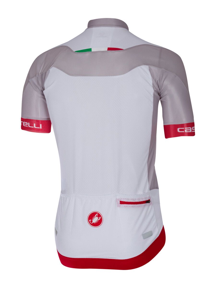 Castelli Volata 2 Jersey FZ, white/red | BIKER-BOARDER.DE