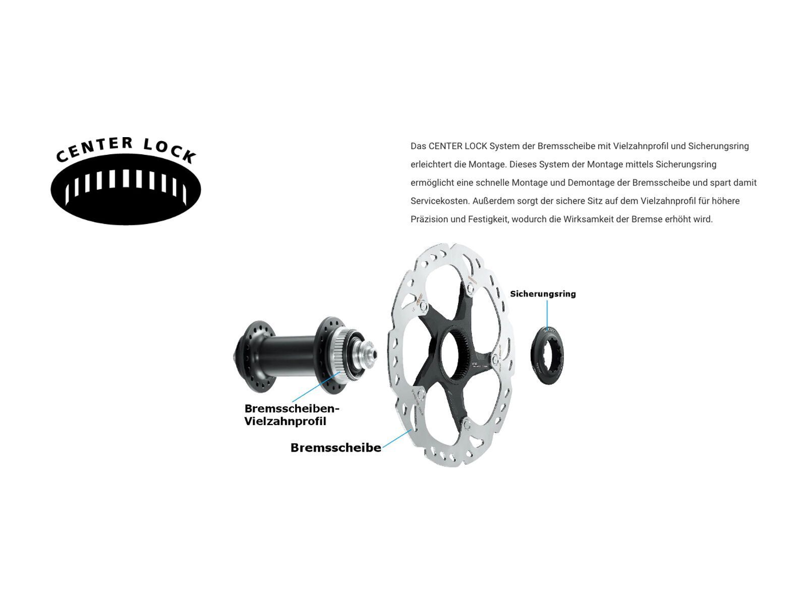 Shimano RT-EM600 Bremsscheibe Center Lock - 203 mm / inkl. Magnet - Bild 2