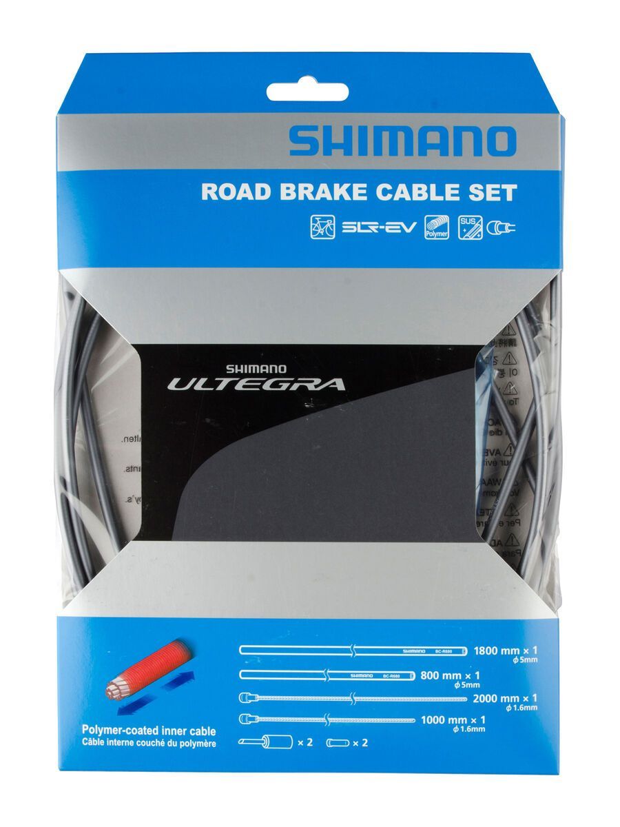 Shimano Bremszug-Set Ultegra Polymer beschichtet, grau - Bild 1