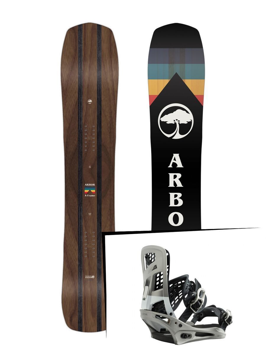 Set: Arbor A-Frame 2019 + Burton Genesis super silver - Bild 1