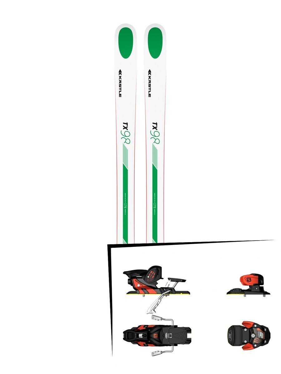 Set: Kästle TX98 2019 + Salomon Warden MNC 13 white/black/orange - Bild 1