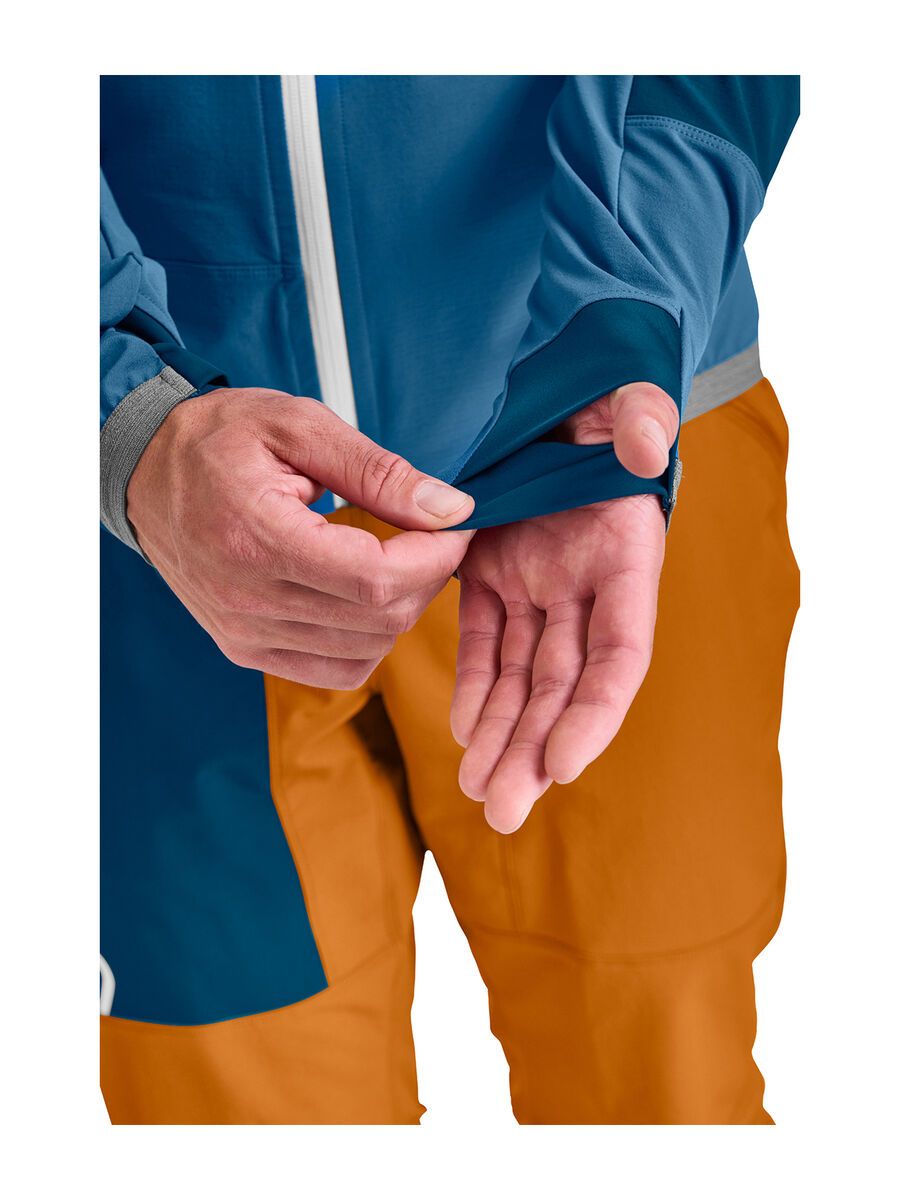Ortovox Merino Airsolation Berrino Jacket M, mountain blue - Bild 3