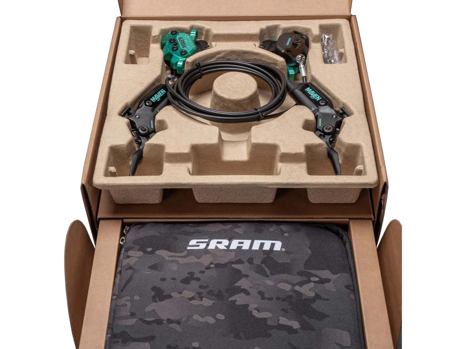 SRAM Maven Ultimate Stealth Expert Kit Teal Splatter - VR/HR - Bild 7
