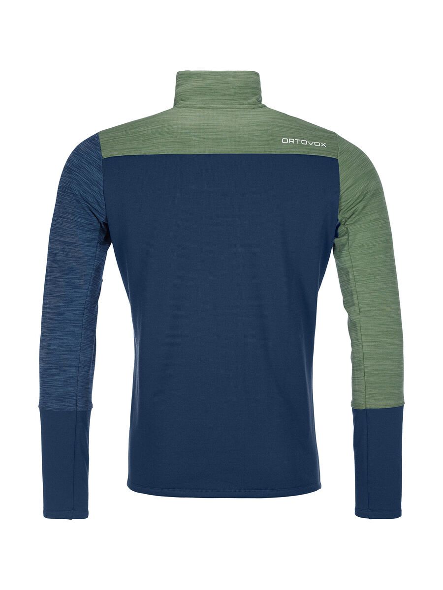 Ortovox Merino Fleece Light Zip Neck M, night blue blend - Bild 2
