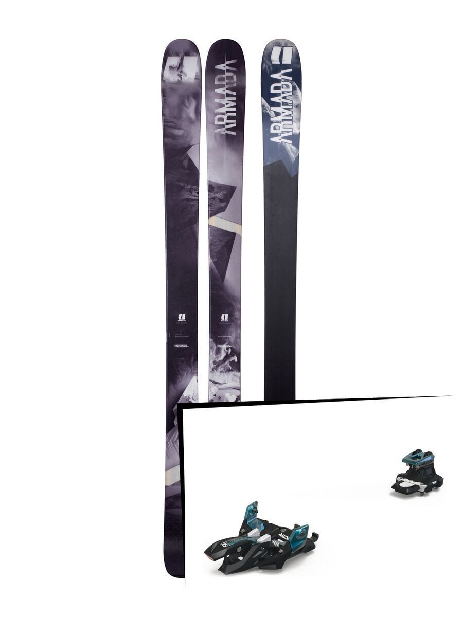 Set: Armada Invictus 108 Ti 2018 + Marker Alpinist 9 black/turquoise - Bild 1